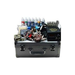 Machine de Tatouage Tattoo Tatouage Kit Complet Tatouage Pistolet Alimentation Avec Bote