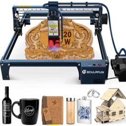 S30 Pro Max Machine de Gravure Laser - 20W Lasers Laser Cutter, Contrôle Automatique Air Assist,