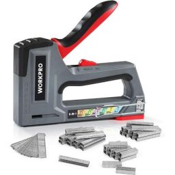 Workpro - Agrafeuse Murale Multifonction 6 en 1 avec 4000 Agrafes, Agrafeuse Manuelle pour Fixer le