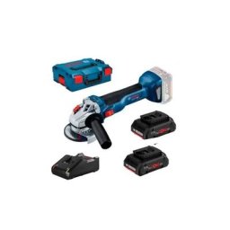 BOSCH 06019J4007 Miniamoladora GWS 18V-10 (Incluye 2 baterías + cargador)