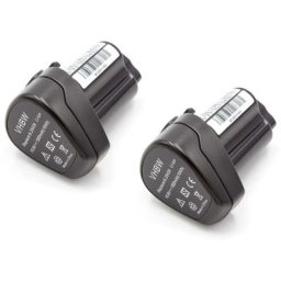 2x Batteries Li-Ion 1500mAh (10.8V) pour outils Metabo PowerLED 12, PowerImpact 12 comme Metabo