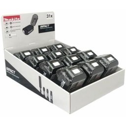 Afficher 12x Impact Black Bit-set 31tlg