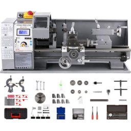 Vevor - Mini tour a metaux 8 'x 16' WM210V, 750W, 210mm x 400mm, vitesse Variable, ecran numerique
