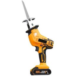 Scie Sabre Sans Fil, 20V Scie Sabre Sans Fil avec Batterie 1.5Ah et Chargeur, Scie Sabre Batterie
