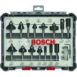 Bosch - Jeu de fraises, 15 pièces, queue 1/4