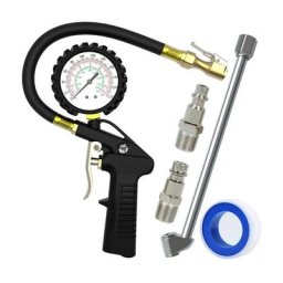 Manomètre Auto Haut Précis 220Psi Jauge Pression Pneu pour Voiture Camion SUV Moto Vélo