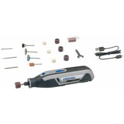 Outil multifonctions sans-fil Dremel Lite 7760 (livré avec 15 accessoires et 1 chargeur usb,