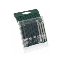 2607019460 Cassette de 10 lames de scies sauteuses pour le bois, le métal et le plastique