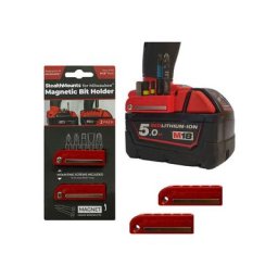 Stealthmounts - BH-MW18-RED-2 - Porte-embouts magnétique (2pcs) pour machines Milwaukee M18 - rouge