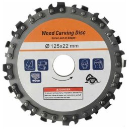 125Mm 16 Dents En Acier Inoxydable Rectifieuse Disque à Bois Rainurage Machine Chaînes Disque