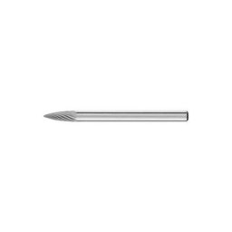 Mini-fraise sur tige carbure forme ogive bout pointu 0307 5 3mm 3x7mm Pferd 1 pcs