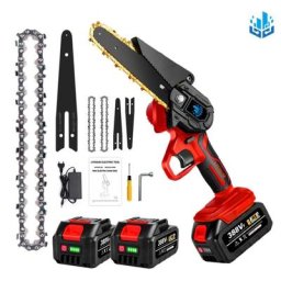 Scie à chaîne électroportative 1200W Mini Tronçonneuse à batterie - 6 pouces sans fil pour Makita