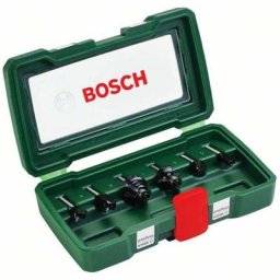 Bosch - Set de 6 fraises au carbure (queue 6 mm)