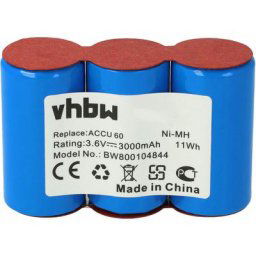 Batterie 3000mAh (3.6V) pour ciseaux à bois Gardena 8800, 8808, 8810, Wolf Garten Rasenschere comme