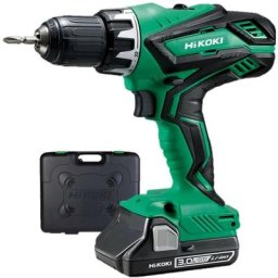 Hikoki - Perceuse visseuse 18V avec 2 batteries 3 Ah et chargeur en coffret DS18DJLWBZ