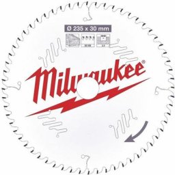 Lame de scie circulaire Milwaukee Bois - ø 235 x 30 x 2.4 x 60 dents atb - 4932471308