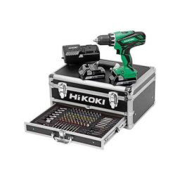 Hikoki Perceuse Visseuse 18V 2,5Ah + 100 accessoires - KC18DJLFZ