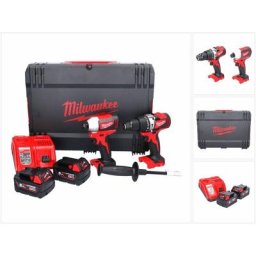 Milwaukee M18 BLPP2A2-502X Kit 18V Perceuse à percussion sans fil M18 BLPD2 + Visseuse à chocs sans