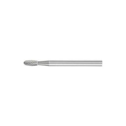 Mini-fraise sur tige carbure forme goutte 0307 5 3mm 3x7mm Pferd 1 pcs