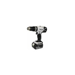 Makita - Perceuse-visseuse à percussion sans fil + 2x batterie 18V + chargeur DC18RC (DHP453RFEW)