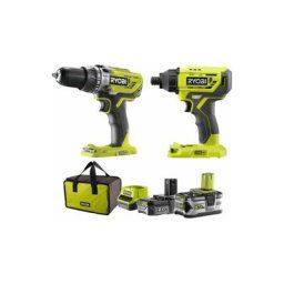 Ryobi - Perceuse à percussion et visseuse à chocs OnePlus 18V- 1 batterie 5.0 Ah - 1 batterie 2.0