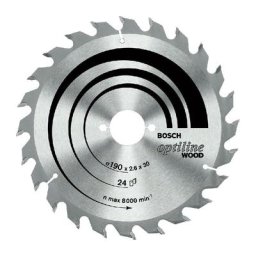 Lame scie circulaire Optiline Bois Bosch 184 x 16 x 2.6 mm - 2608641181