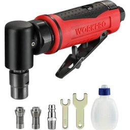 Workpro - Meuleuse d'Angle à Air 6,3 mm (1/4) Multifonctionnelle, Meuleuse d'Angle Pneumatique