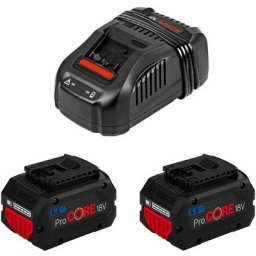 Pack de 2 batteries 18V Procore 5,5 Ah + chargeur gal 1880 cv Professional en boite en carton Bosch