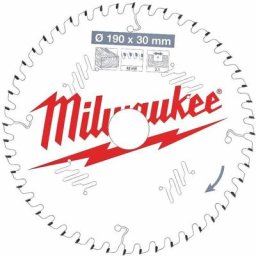 Lame de scie circulaire Milwaukee csb p w - 190 x 30 x 2.1 x 48 dents atb - 4932471380