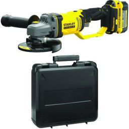 V20 Meuleuse d'angle 125mm - Lithium 18V - 2 Batteries 4Ah Stanley fatmax - SFMCG400M2K-QW