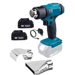 Souffleur d'air chaud sans fil, remplacement de la batterie Li-ion Makita 18 v, avec 2 piles et