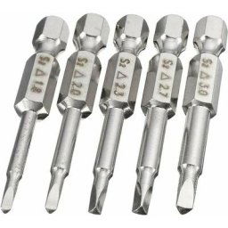 BSR - 5Pcs Queue Hex Embouts de Tournevis Électriques à Tête Triangulaire Bits Set 50mm Embouts de