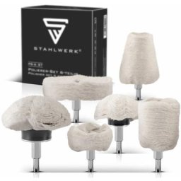 STAHLWERK Set de 6 têtes de polissage universelles PS-6 ST pour perceuses sans fil et électriques