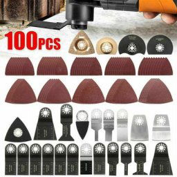 100 Pcs Lame oscillant Scie multifonctions,Accessoires Outils oscillants Multitool pour Fein