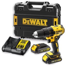 Dewalt - DCD777S2T - Perceuse visseuse Li-Ionl 18V (2x batterie 1.5Ah) dans tstak - 65Nm