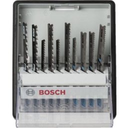 Bosch - coffret lames de scie sauteuse mixtes robust line 10 pièces 2607010542