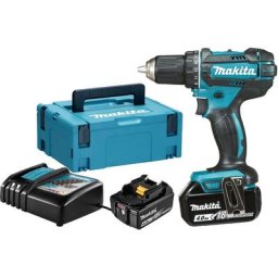 Makita - Perceuse visseuse 18V + 2 batteries 4Ah + chargeur + coffret makpac 2 DDF482RMJ