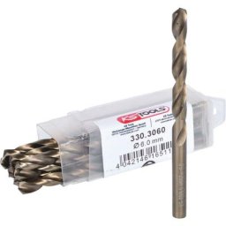 Ks tools Forets HSS-Co au cobalt, 6,0mm, 93mm