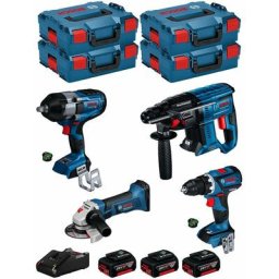 Bosch Kit BK405 (gds 18V-1000 c gsr 18V-60 c gws 18-125 v-li gbh 18V-21 3 x 5,0 Ah GAL18V-40