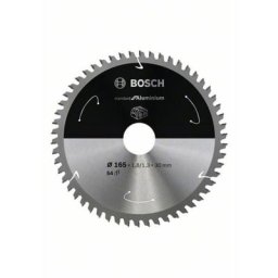 Scie circulaire type de lame pour l'aluminium, 165x1.8 / 1.3x30, 54 dents - Bosch