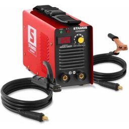 Stamos - Poste à Souder à L'Arc Mma Soudure Electrode Inverter Igbt Led 120 a Hot Start - Jaune