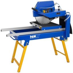 Scie a Materiaux Coupe-Carreaux Pierre 2.800 Tr/Min 2.000W Lame De Scie 450 Mm - Argent