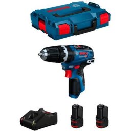 Bosch - Perceuse à percussion 12V gsb 12V-35 - 2 batteries Li-Ion 2Ah + chargeur + coffret L-boxx