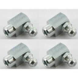 Cyclingcolors - 4x graisseur à frapper M8 angle 90 ° embout graissage pompe à graisse manuelle
