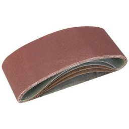 Silverline - Lot 5 bandes abrasives assorties 75 mm x 457 mm pour ponceuses