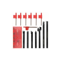 Ayyqh - 8mm 7 pieces ensemble d'outils de tournage haute durete metal fraise tour cnc porte-outil
