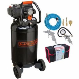 Black&decker - Compresseur coaxial 50L 2CV sans huile BD227/50V-NK black&decker + Kit 6 accessoires