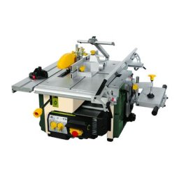 Machine combinée à bois à 6 travaux: raboteuse de surface et d'épaisseur 150mm. scie circulair,