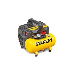 Stanley - Compresseur, compresseur d'air sans huile, compresseur silencieux, horizontal, 1 ch, 8
