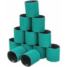 Lot De 12 Bandes Abrasives Ponceuse Satineuse Électrique Grain 80 90x100mm - Gris, Argent, Noir